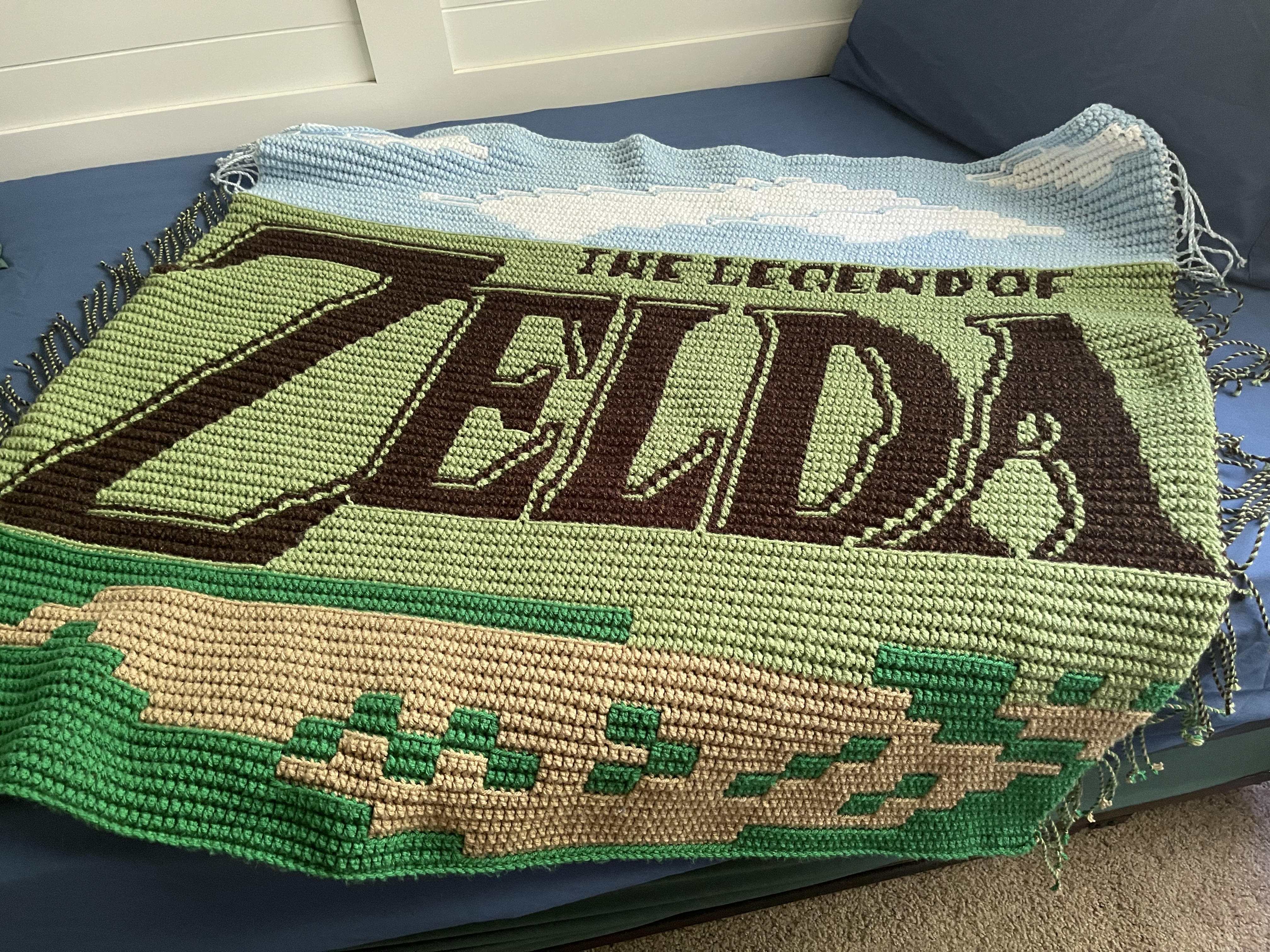 Crochet Zelda Patterns Zelda Video Game Mosaic Crochet Pattern | Nerd