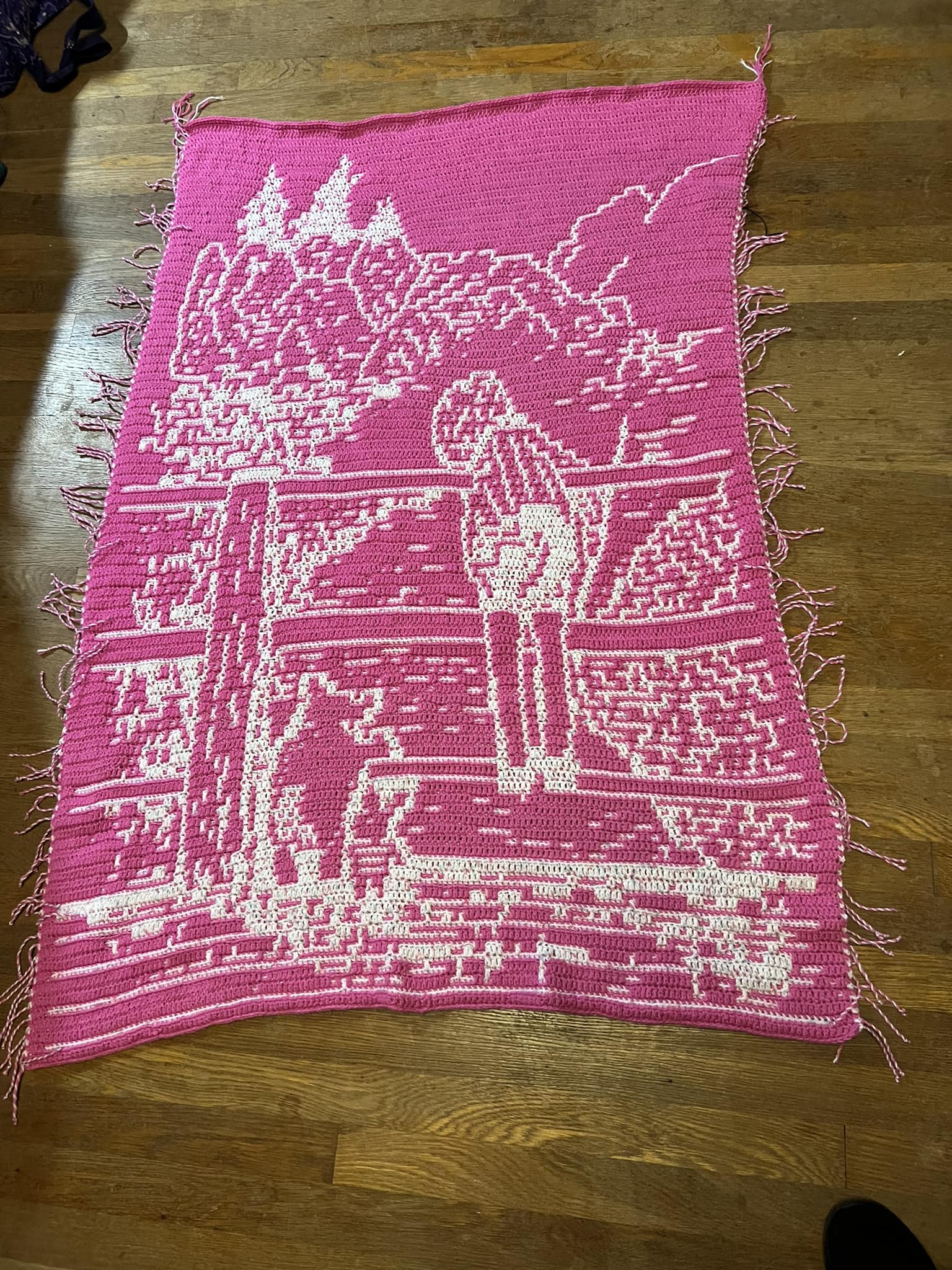 Classic Pooh - On the Bridge Mosaic Crochet Pattern - Image 6