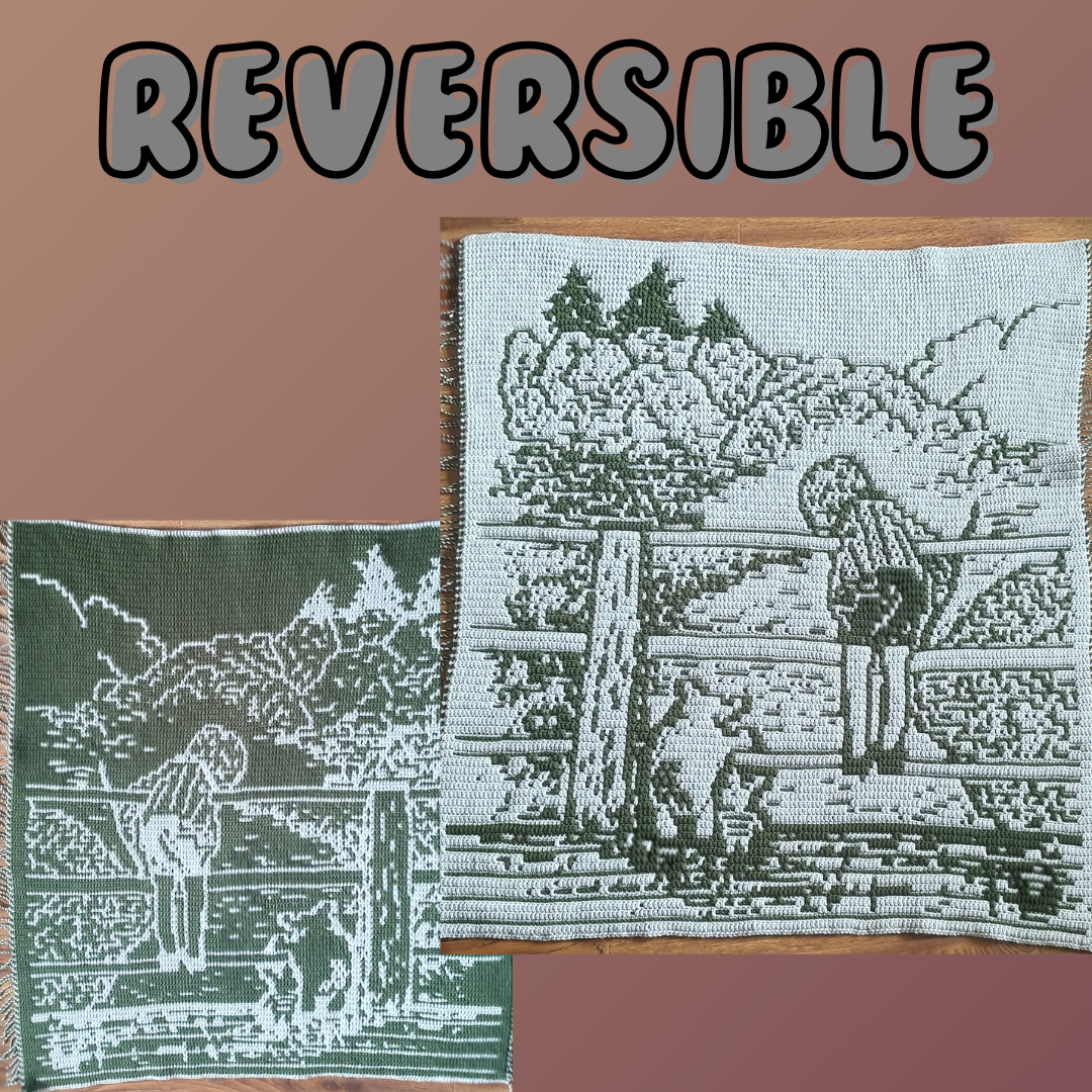 Classic Pooh - On the Bridge Mosaic Crochet Pattern - Image 2