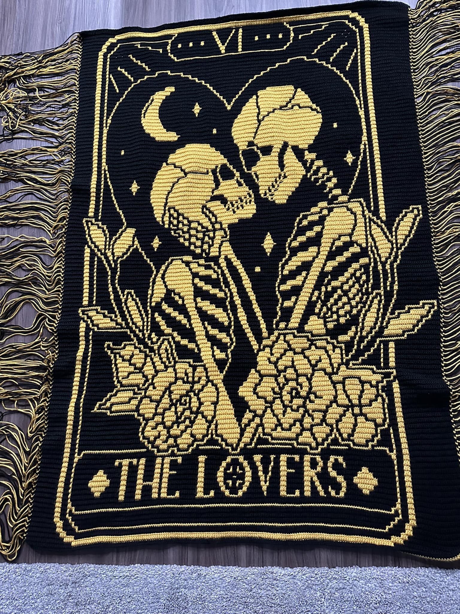 Rankin Portraits ハードカバー The Lovers Tarot Mosaic Crochet Pattern | Nerd Princess Designs