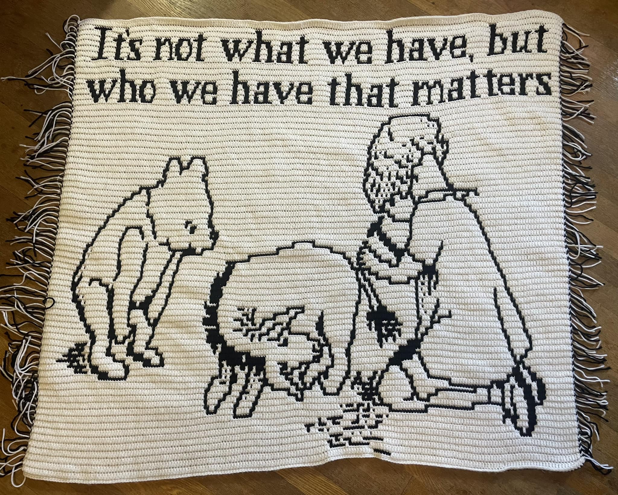 Classic Pooh - Who We Have Mosaic Crochet Pattern