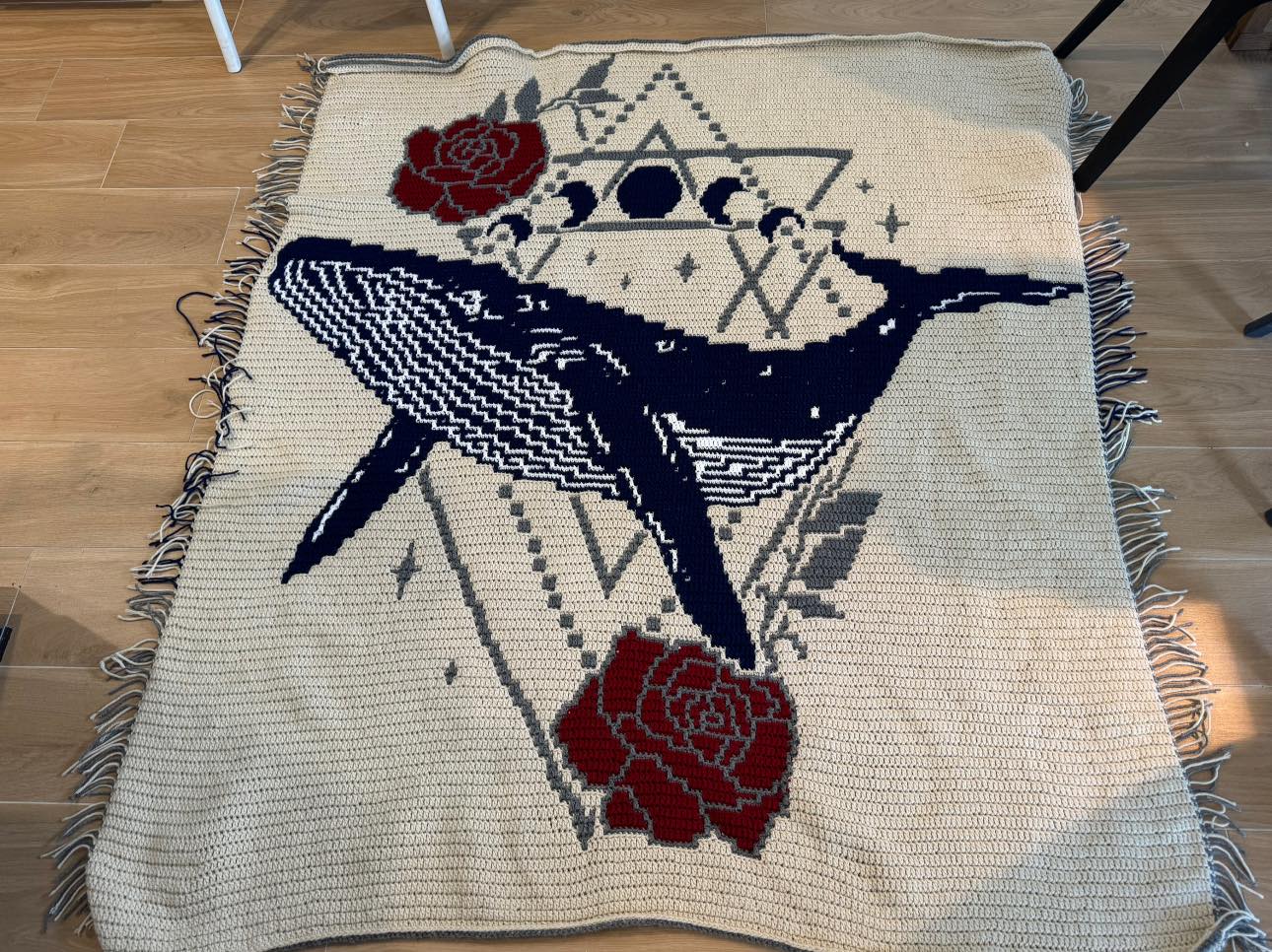 Galactic Whale Mosaic Crochet Pattern | Nerd Princess Designs