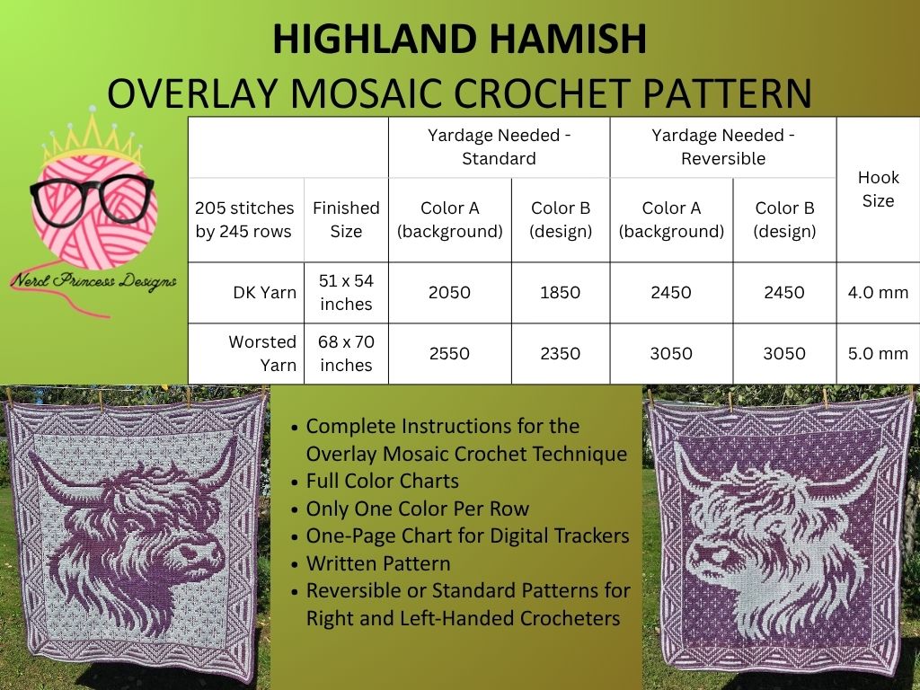 Highland Hamish Mosaic Crochet Pattern - Image 3