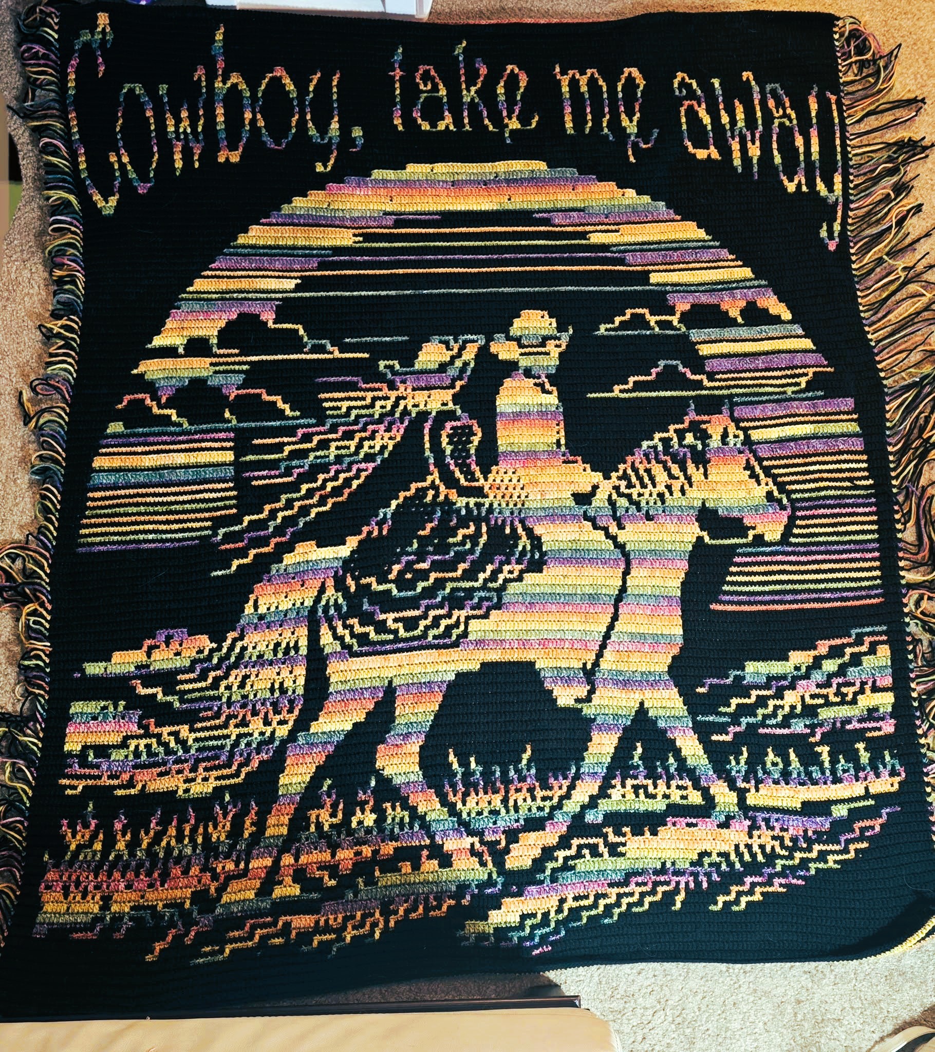 Cowboy Take Me Away Mosaic Crochet Pattern - Image 4