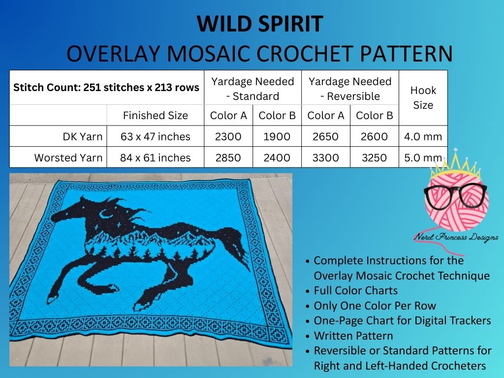 Wild Spirit Horse Mosaic Crochet Pattern - Image 3