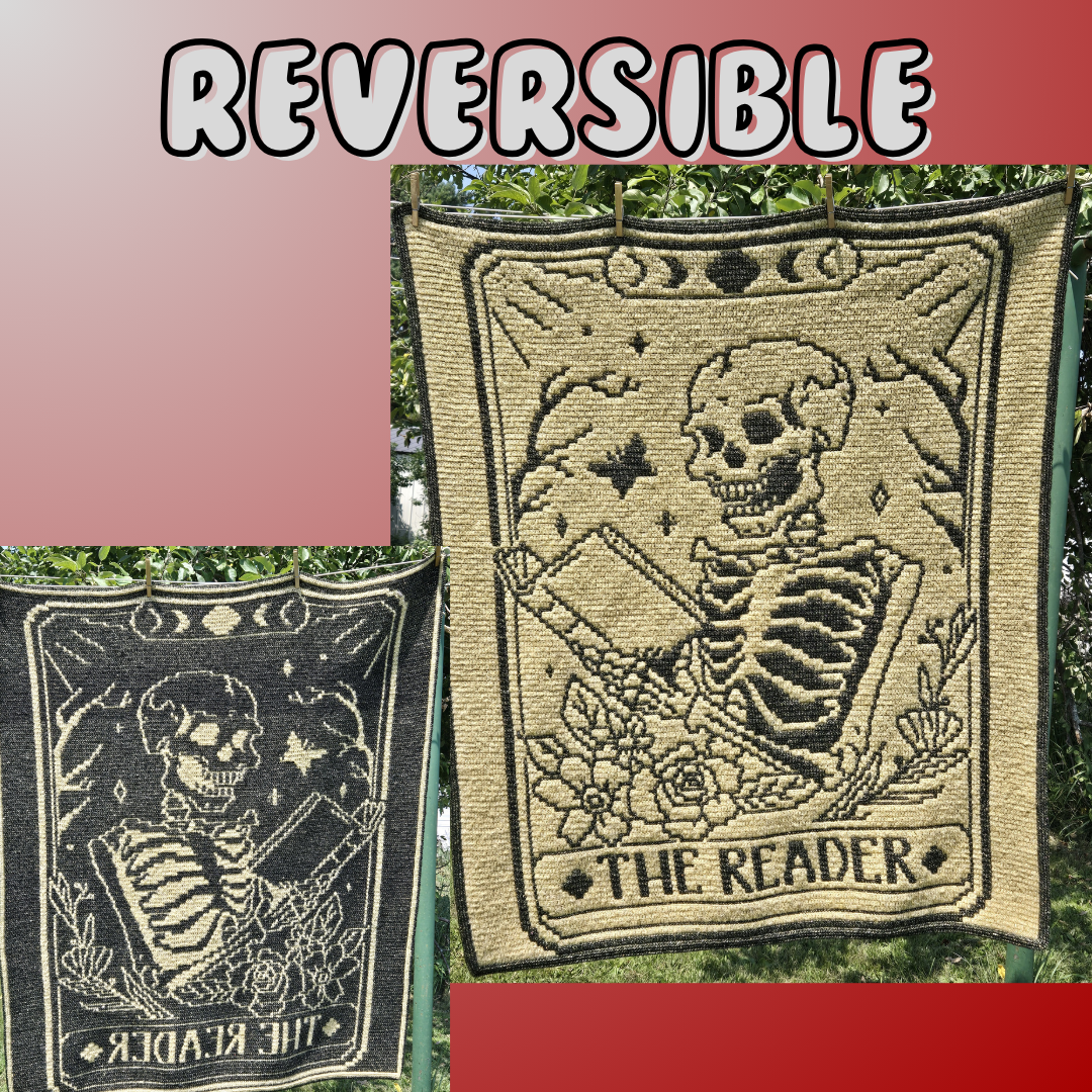 The Reader Tarot Overlay Mosaic Crochet Pattern | Nerd Princess