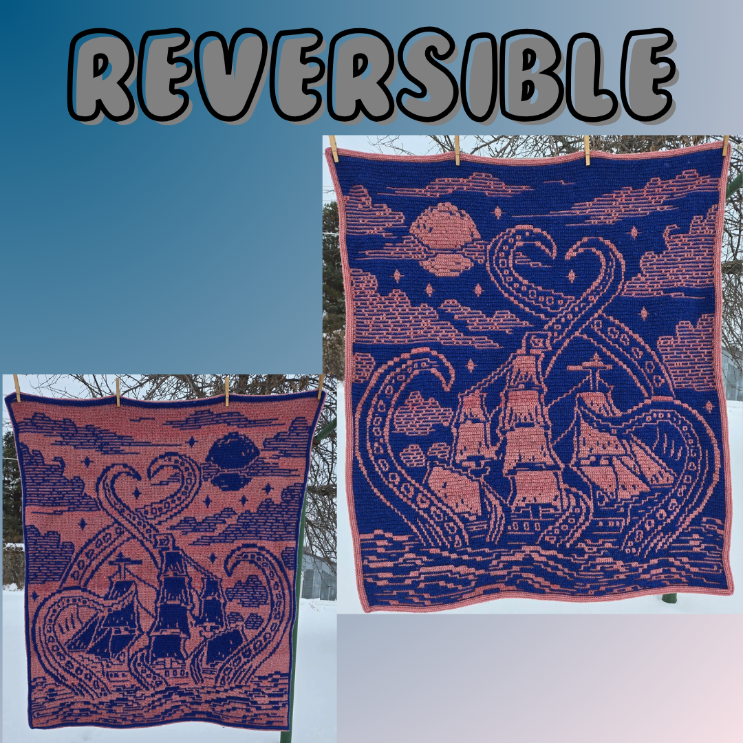 Release the Kraken Mosaic Crochet Pattern | Nerd Princess Designs