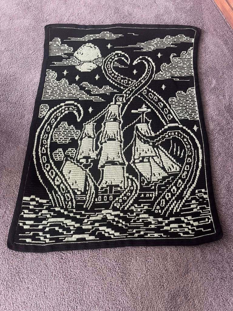 Release the Kraken Mosaic Crochet Pattern | Nerd Princess Designs