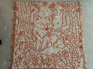 Twilight Tails Fox Mosaic Crochet Baby Blanket Pattern