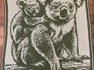Koala Mama Mosaic Crochet Pattern