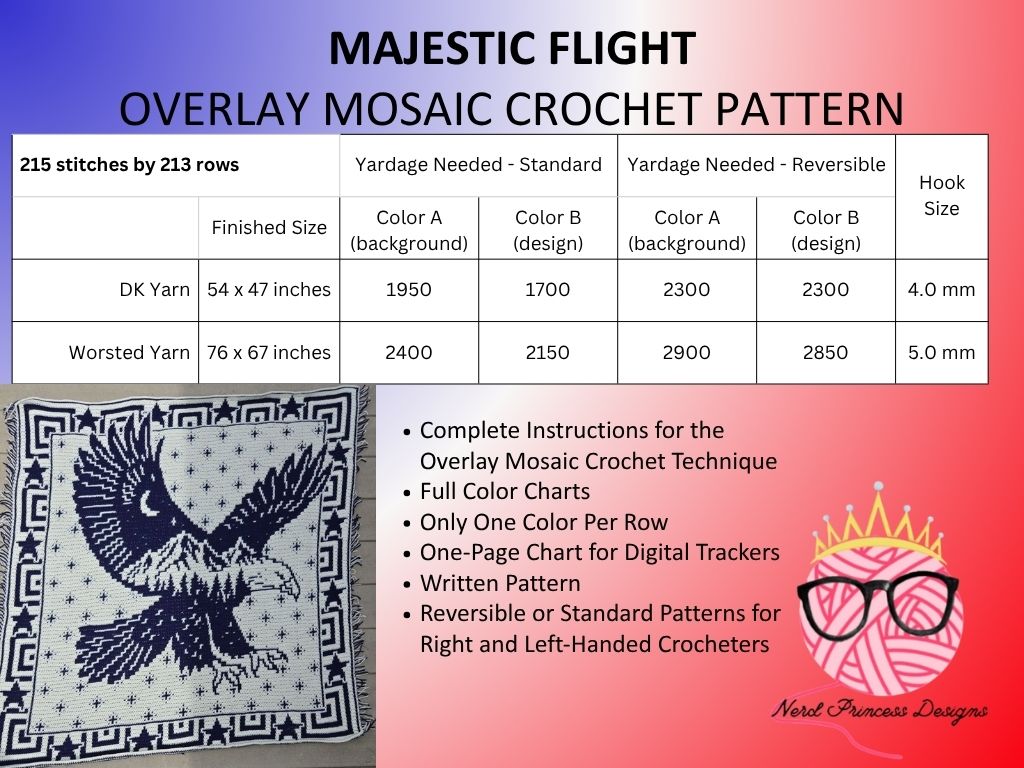 Majestic Flight Mosaic Crochet Pattern - Image 3