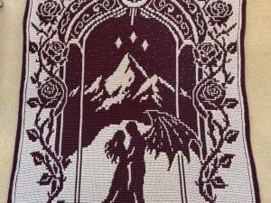 Midnight Embrace Overlay Mosaic Crochet Pattern